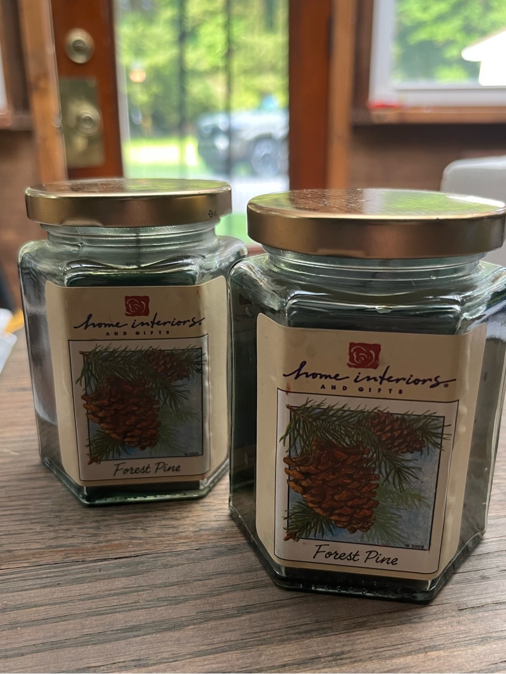 Vintage home interiors pine candles
